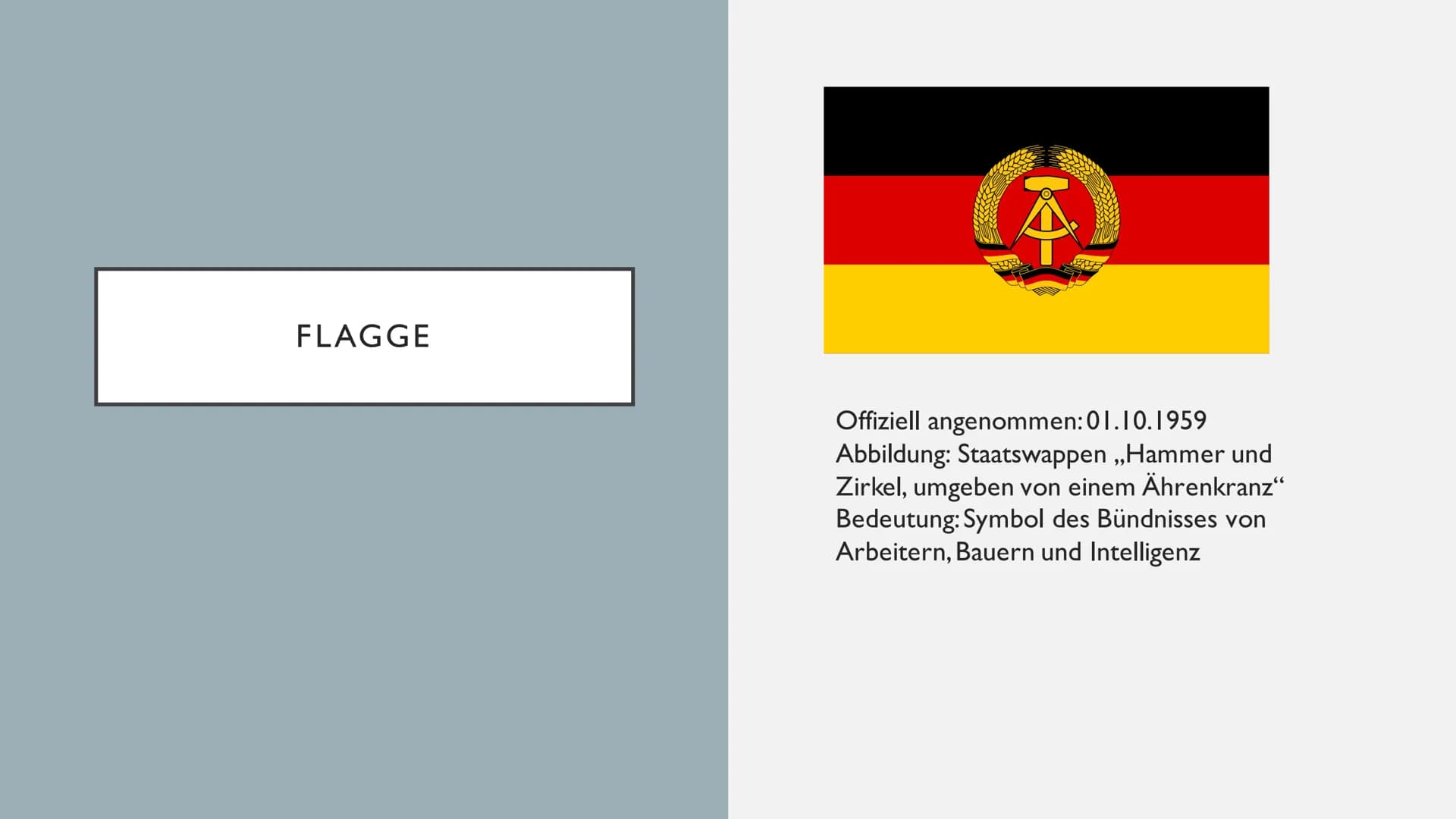 DAS LEBEN IN DER DDR GLIEDERUNG
●
●
●
●
●
Folgen einer Grenzüberschreitung
Alltag
Stand in der Gesellschaft (Frauen)
• Bildung/Schulsystem
●