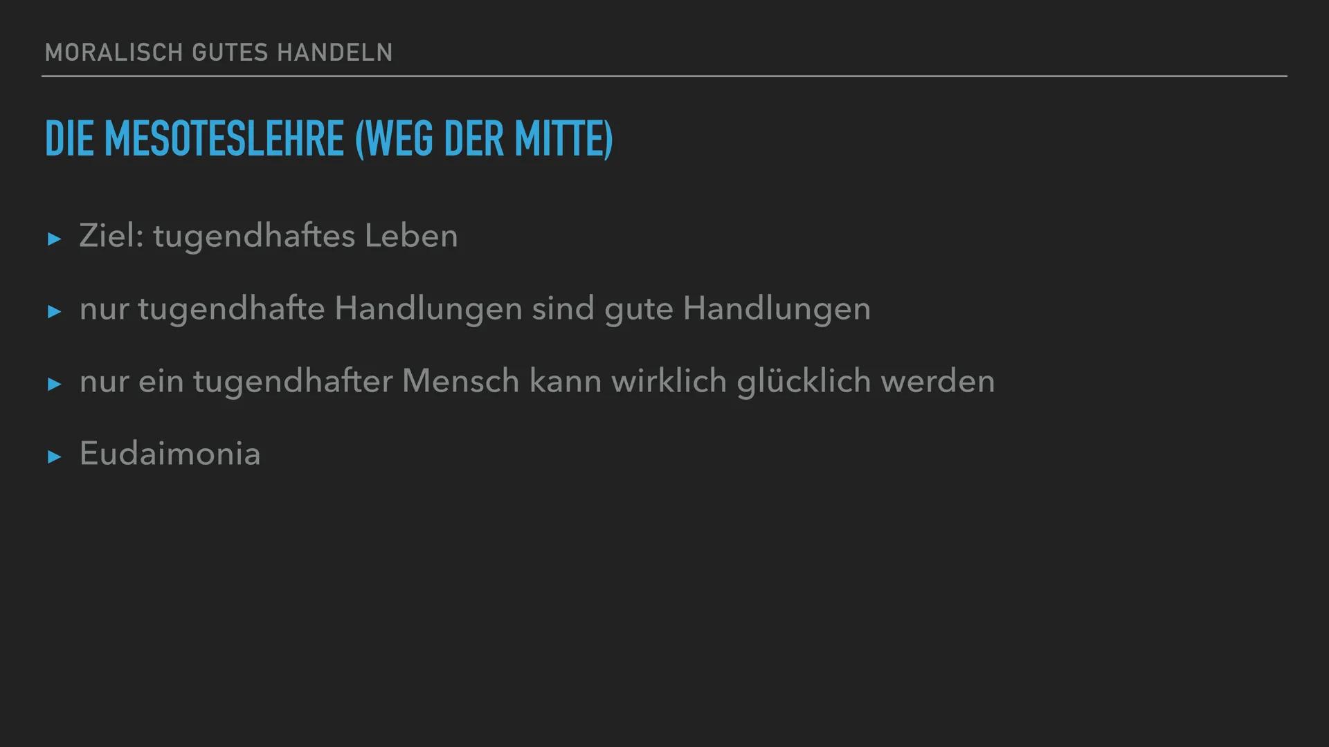 MORALPHILOSOPHIE
ARISTOTELES LEBEN DES ARISTOTELES
ARISTOTELES STECKBRIEF
► Lebensdaten: 384 v. Chr. bis 322 v. Chr.
▸ Beruf: Philosoph, Wis