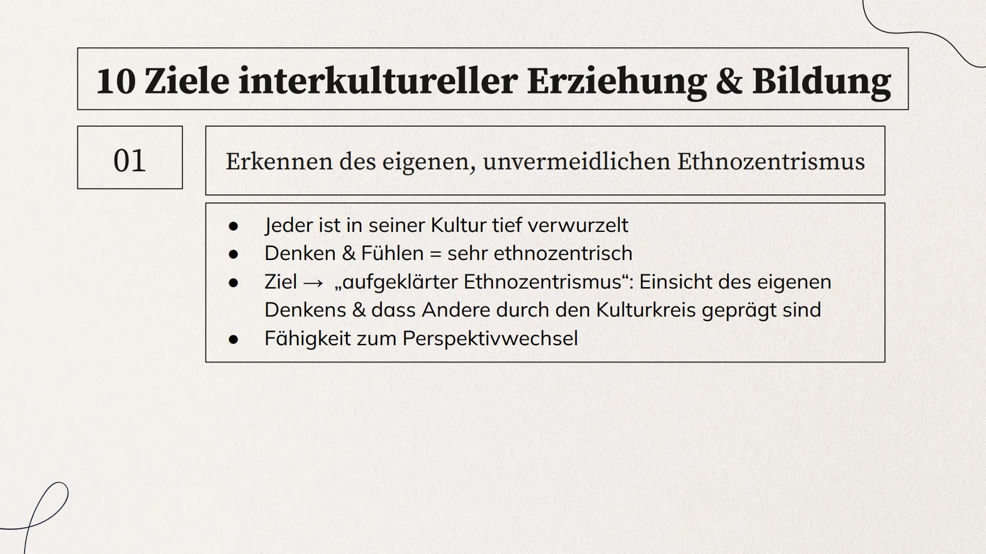 INTERKULTURELLE
PÄDAGOGIK
Allgemeines zum Thema & die Theorie nach
W. Nieke 1. Definition
2. Entstehung der interkulturellen Pädagogik
3. En