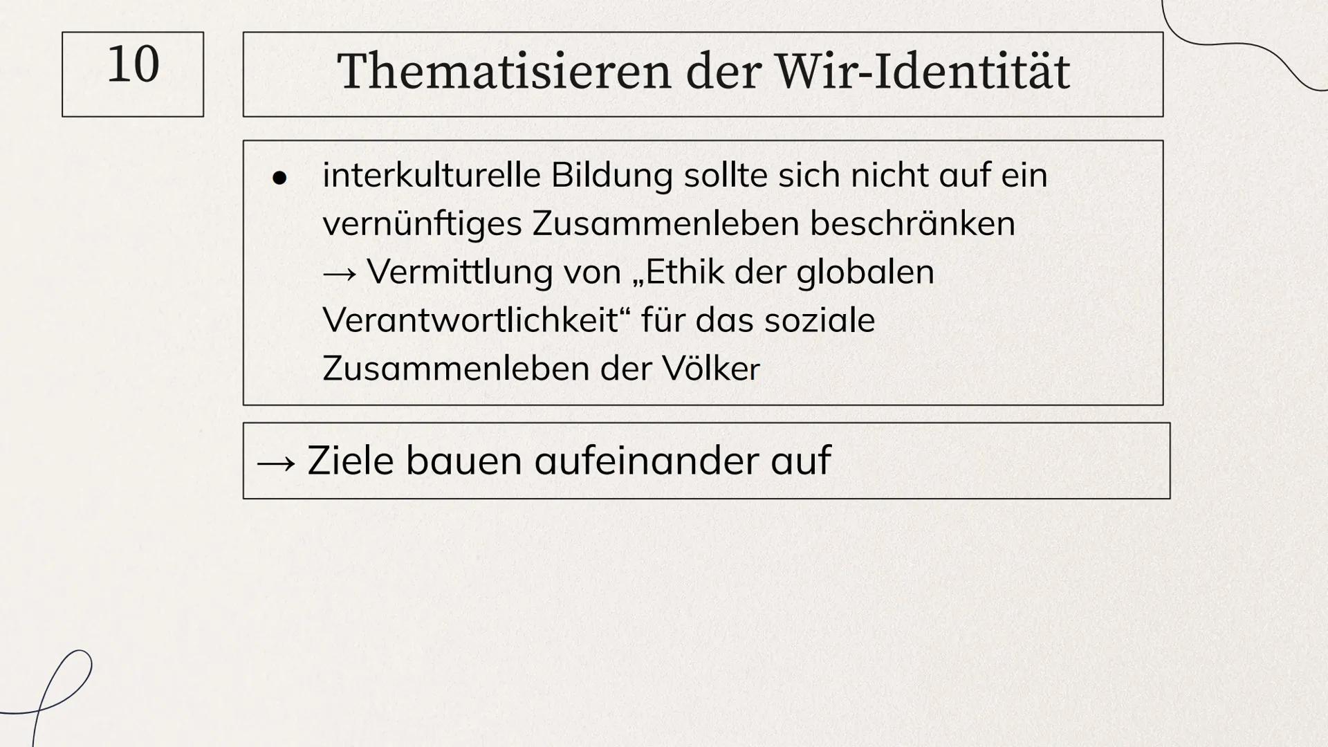 INTERKULTURELLE
PÄDAGOGIK
Allgemeines zum Thema & die Theorie nach
W. Nieke 1. Definition
2. Entstehung der interkulturellen Pädagogik
3. En