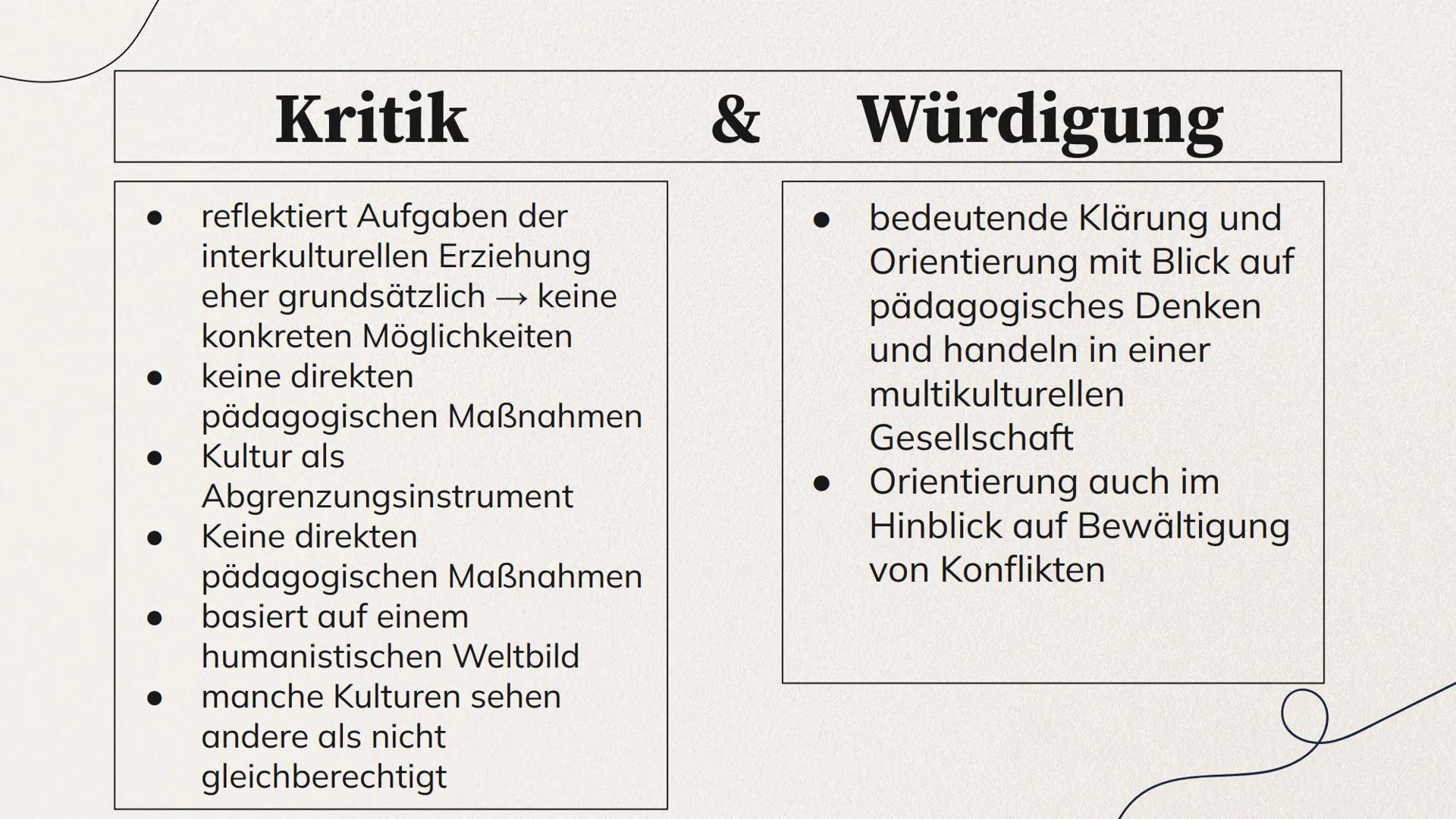 INTERKULTURELLE
PÄDAGOGIK
Allgemeines zum Thema & die Theorie nach
W. Nieke 1. Definition
2. Entstehung der interkulturellen Pädagogik
3. En