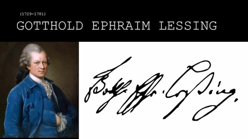 Gotthold Ephraim Lessing (1729-1781)
"Der größte Fehler, den man bei der Erziehung zu
begehen pflegt, ist dieser, dass man die Jugend nicht
