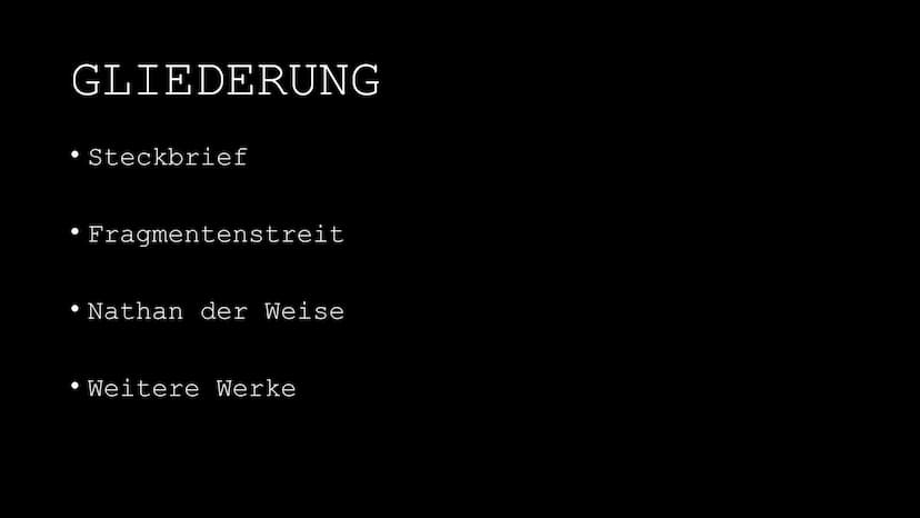 Gotthold Ephraim Lessing (1729-1781)
"Der größte Fehler, den man bei der Erziehung zu
begehen pflegt, ist dieser, dass man die Jugend nicht
