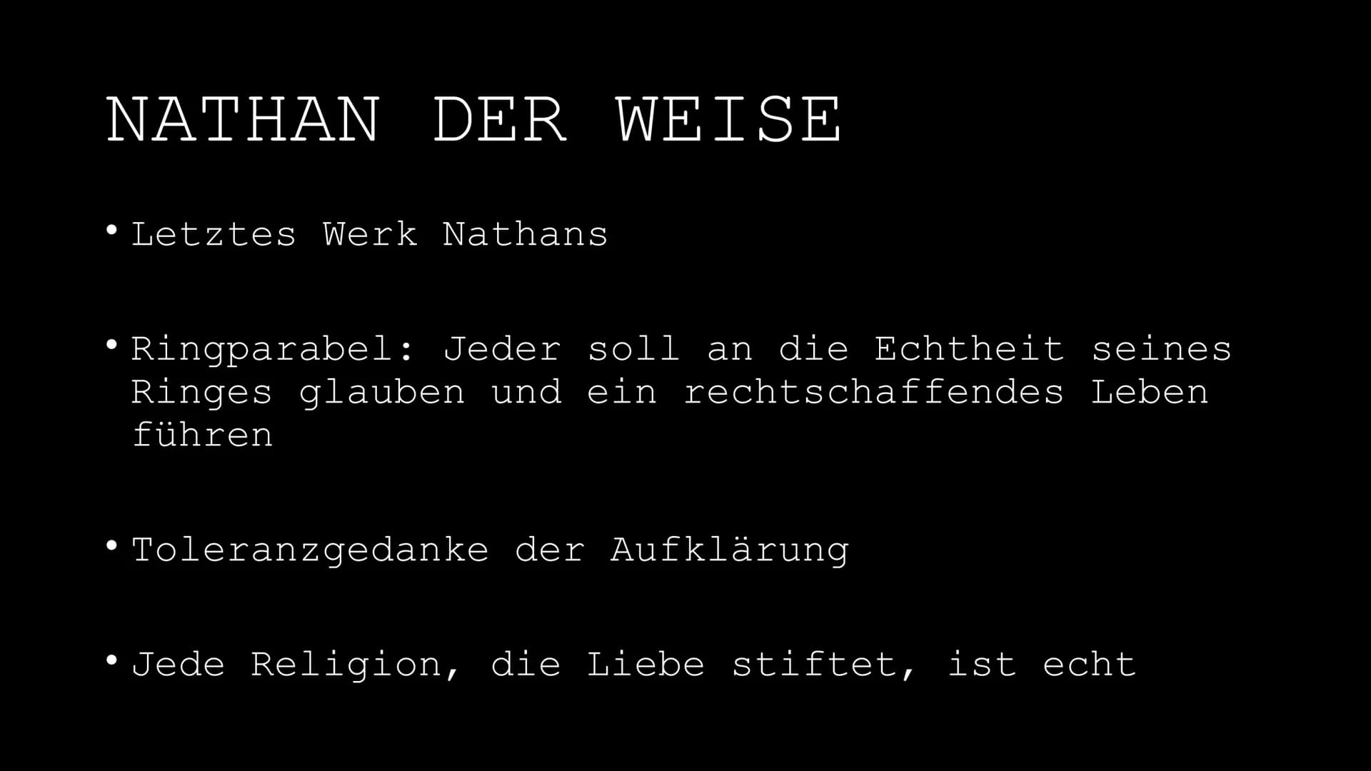 Gotthold Ephraim Lessing (1729-1781)
"Der größte Fehler, den man bei der Erziehung zu
begehen pflegt, ist dieser, dass man die Jugend nicht
