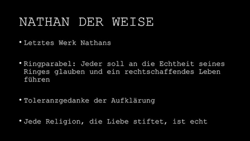Gotthold Ephraim Lessing (1729-1781)
"Der größte Fehler, den man bei der Erziehung zu
begehen pflegt, ist dieser, dass man die Jugend nicht
