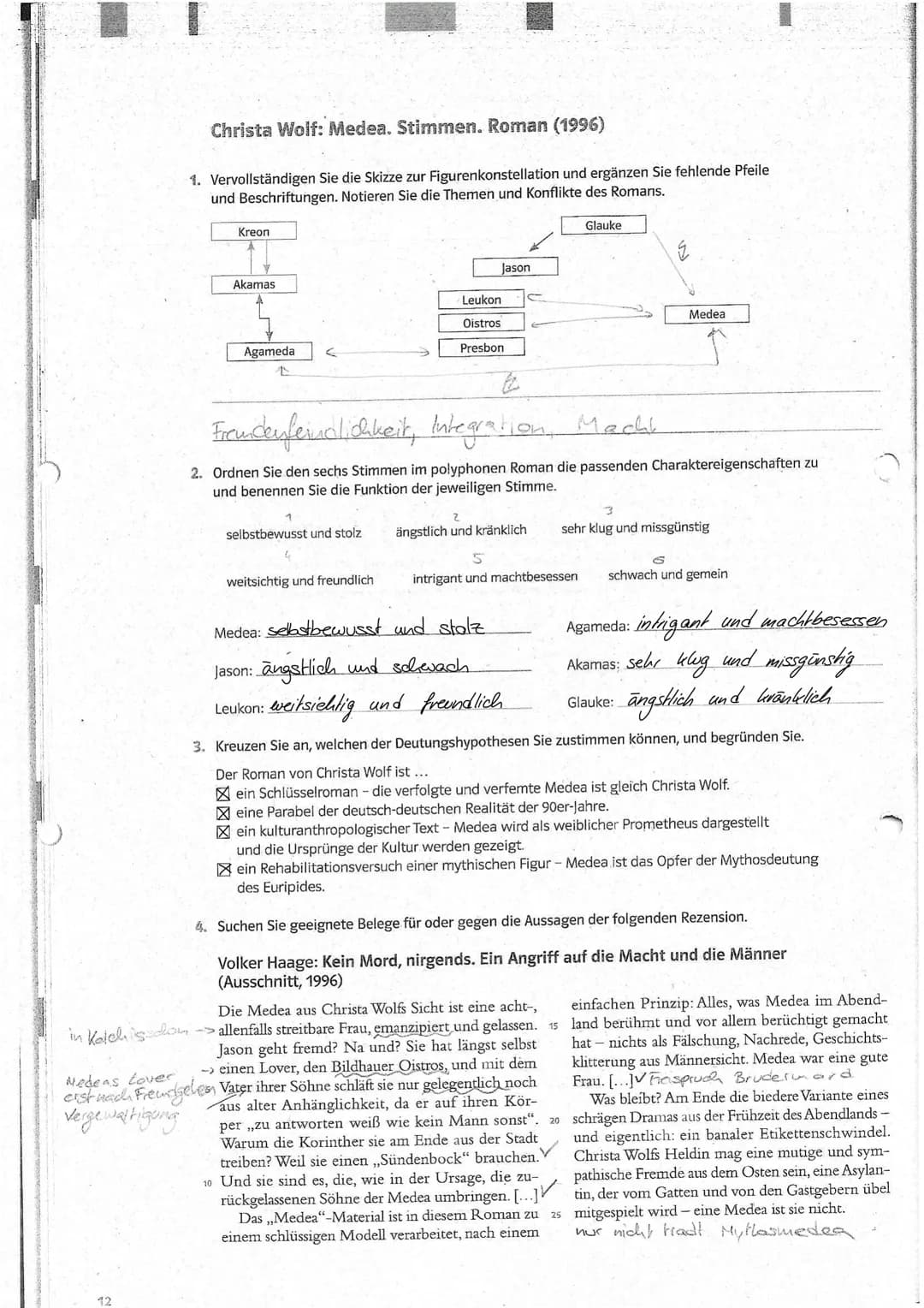 Werke des Deutsch-LK's: Themen und Bezüge im Überblick
Christa Wolf: Medea.Stimmen
Gattung: Epik
Literaturepoche: Literatur der Moderne / Po