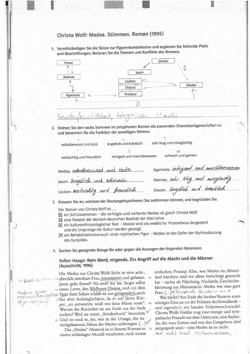 Werke des Deutsch-LK's: Themen und Bezüge im Überblick
Christa Wolf: Medea.Stimmen
Gattung: Epik
Literaturepoche: Literatur der Moderne / Po