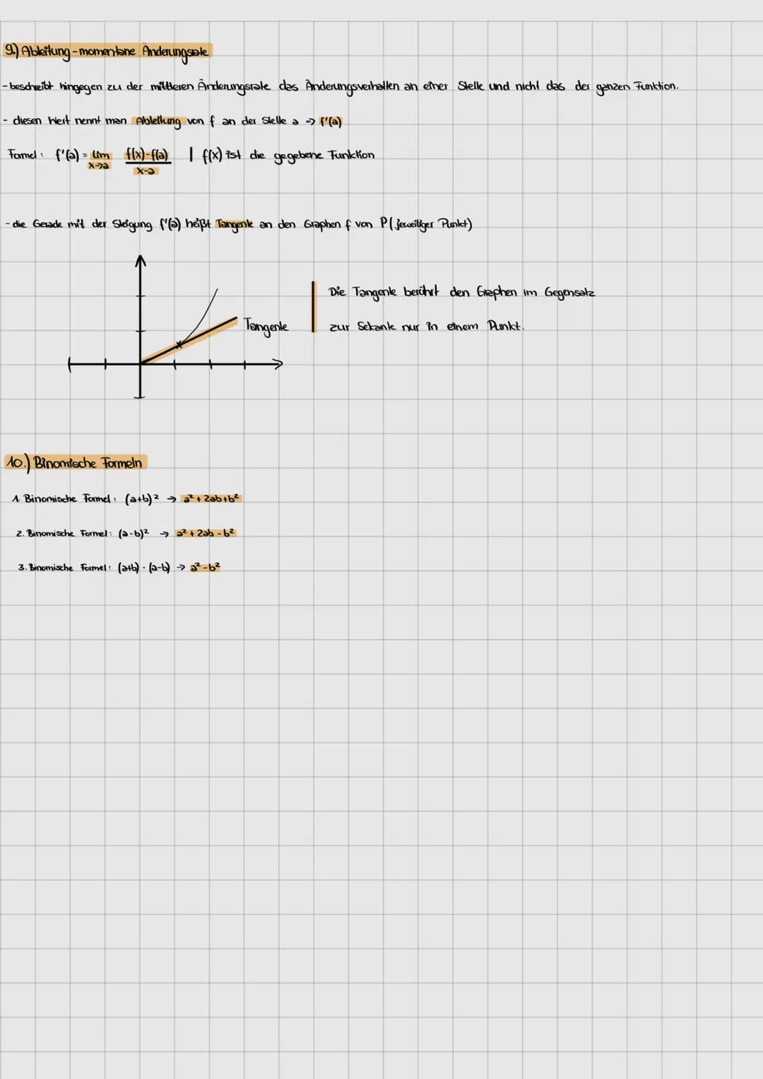 Lernzettel:
1. Ganzrationale Funktionen
Funktionen der Form {(x) = anx^² + 2n-₁ X²^ +...+ ₂x²
Der Grad einer Funktion wird immer anhand ihre