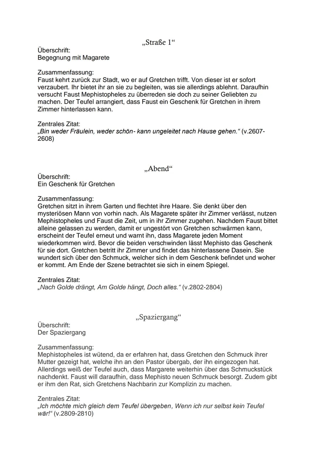 Überschrift:
Der Teufelspack
Zusammenfassung:
Faust ist erneut betrübt und zweifelt an seinem Leben, Mephistopheles bekommt
dies mit und sta