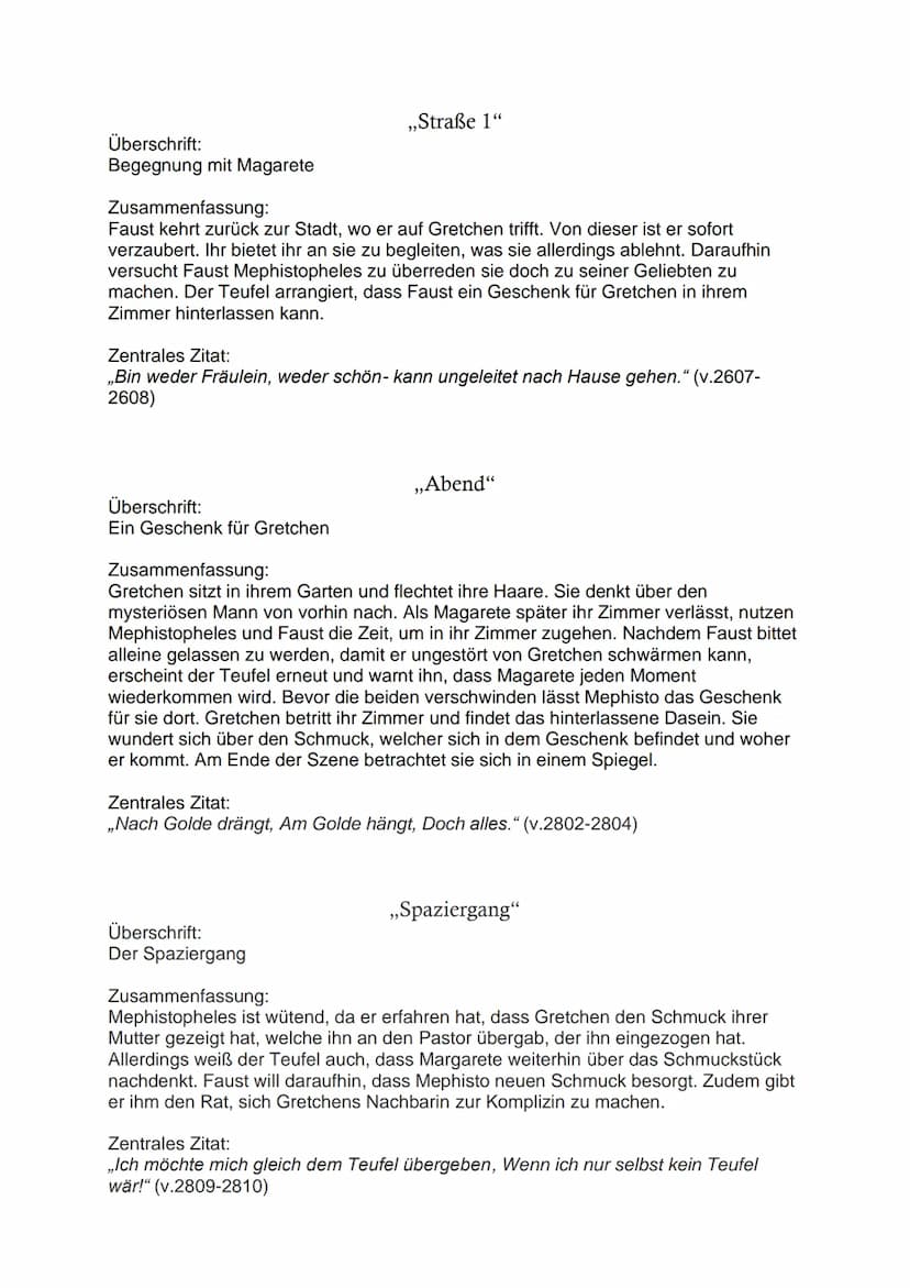 Überschrift:
Der Teufelspack
Zusammenfassung:
Faust ist erneut betrübt und zweifelt an seinem Leben, Mephistopheles bekommt
dies mit und sta