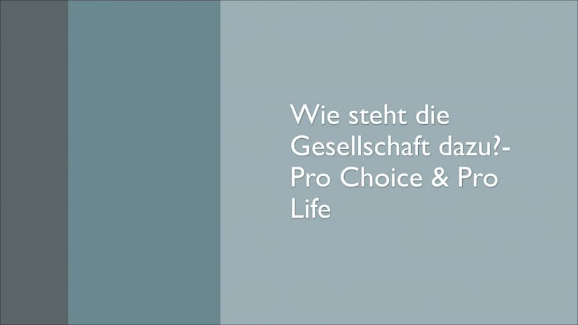 SCHWANGERSCHAFTSABBRUCH
Ethische Probleme am Anfang & Ende des Lebens GLIEDERUNG
Allgemeines
• Was gibt das Gesetz vor? - § 218a & § 219a
●
