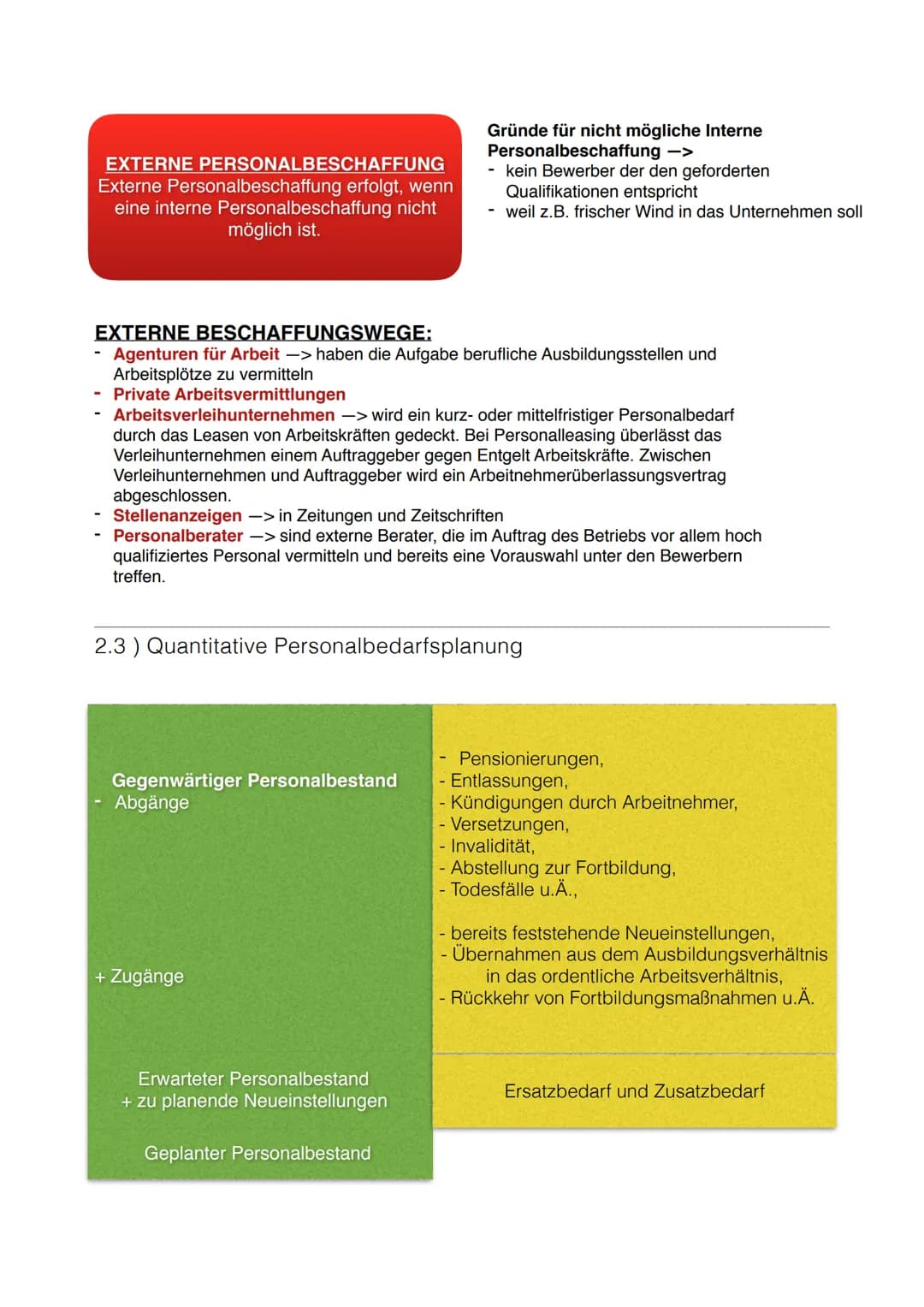 BVW LERNZETTEL
Aufgabe des Personalmanagement
-> Arbeitskräfte den Unternehmenszielen entsprechend auszuwählen, einzusetzen und zu
fördern. 