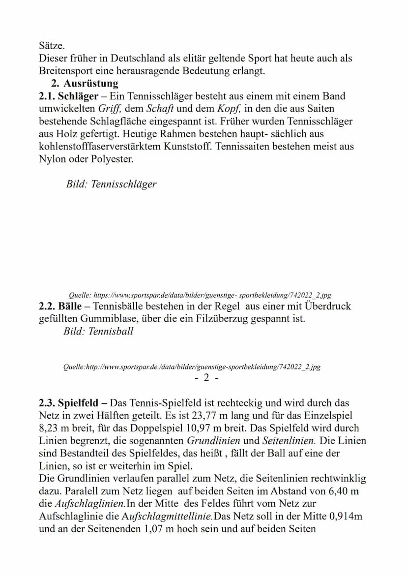 GFS
Fach: Sport
Thema: Einführung ins Tennis,
Grundschläge und C.o
Inhaltverzeichnis
1. Einleitung
2. Ausrüstung-2.1. Schläger
2.2.Bälle
2.3