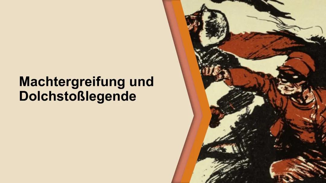 Was war die Dolchstoßlegende? Einfach erklärt! + Hitlers Machtergreifung Zusammenfassung