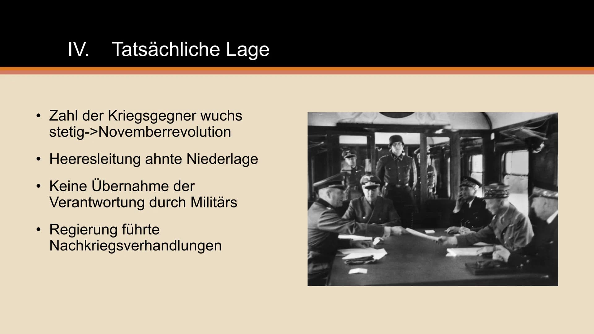 Machtergreifung und
Dolchstoßlegende ●
1. Weltkrieg: 1914-1918
Feldmarschall Paul von Hindenburg und General Erich Ludendorff
Novemberrevolu
