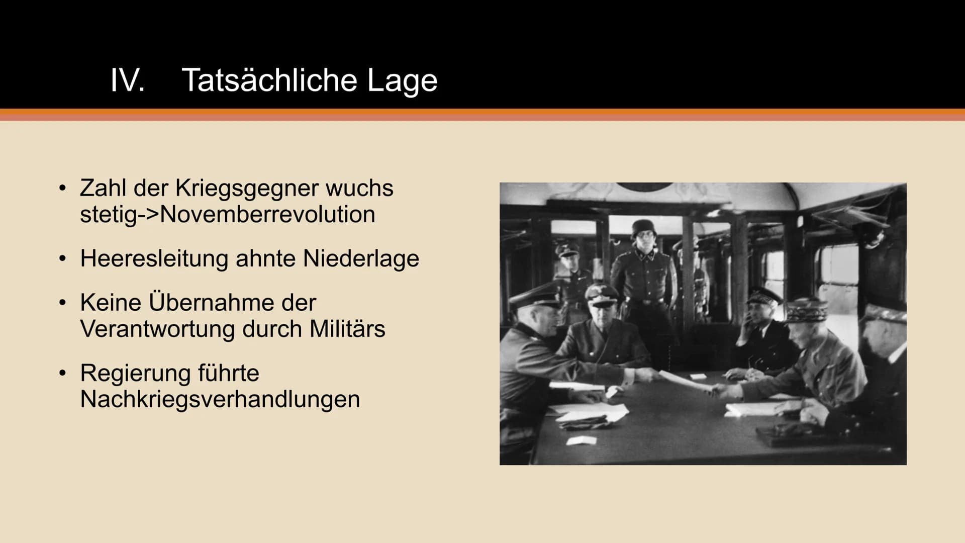 Machtergreifung und
Dolchstoßlegende ●
1. Weltkrieg: 1914-1918
Feldmarschall Paul von Hindenburg und General Erich Ludendorff
Novemberrevolu