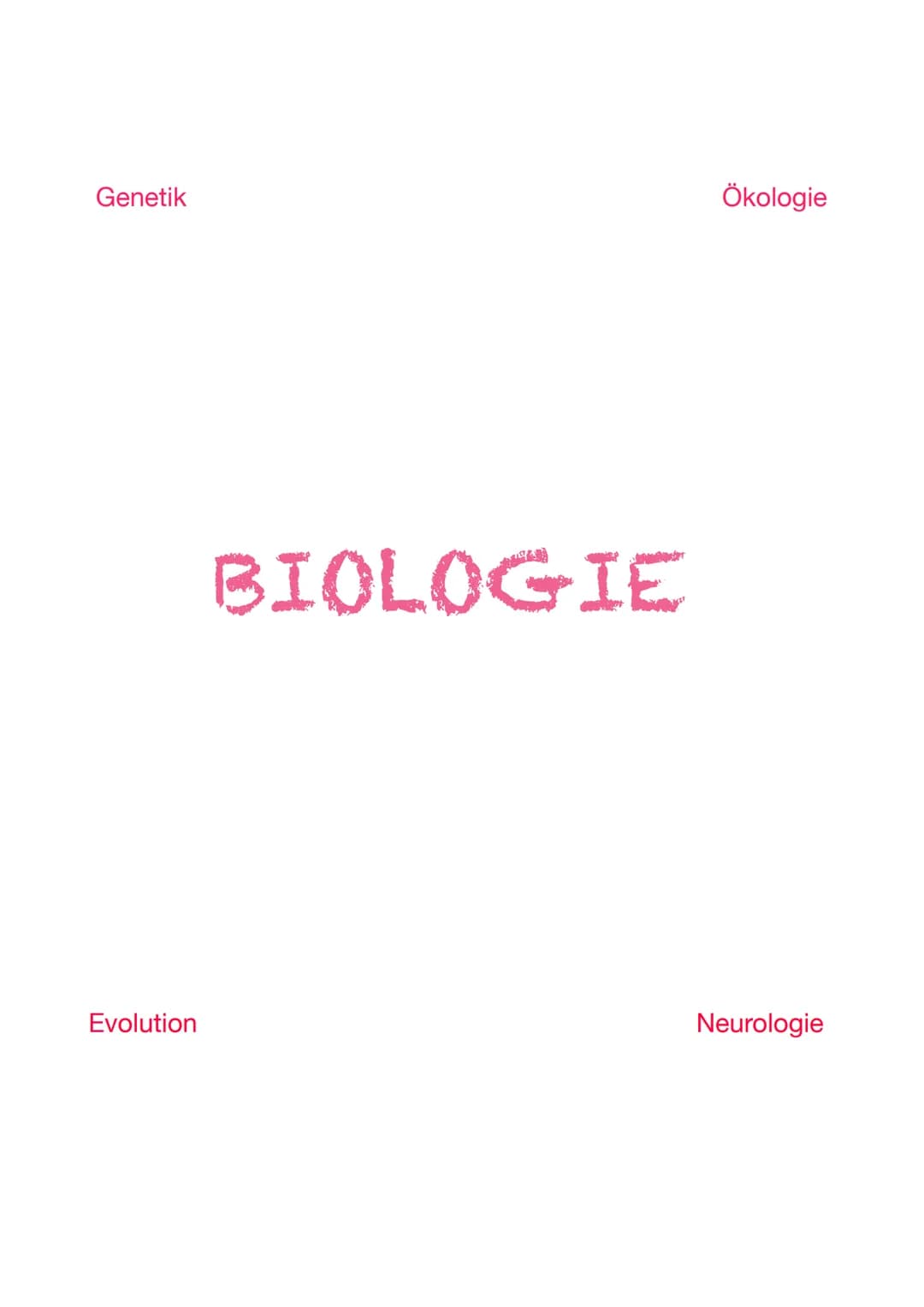 ABITUR 2023
Lernzettel Genetik
Evolution
BIOLOGIE
Ökologie
Neurologie GENETIK
Die Zelle, der Zellkern und der Zellzyklus
Osmose
Grundlage fü