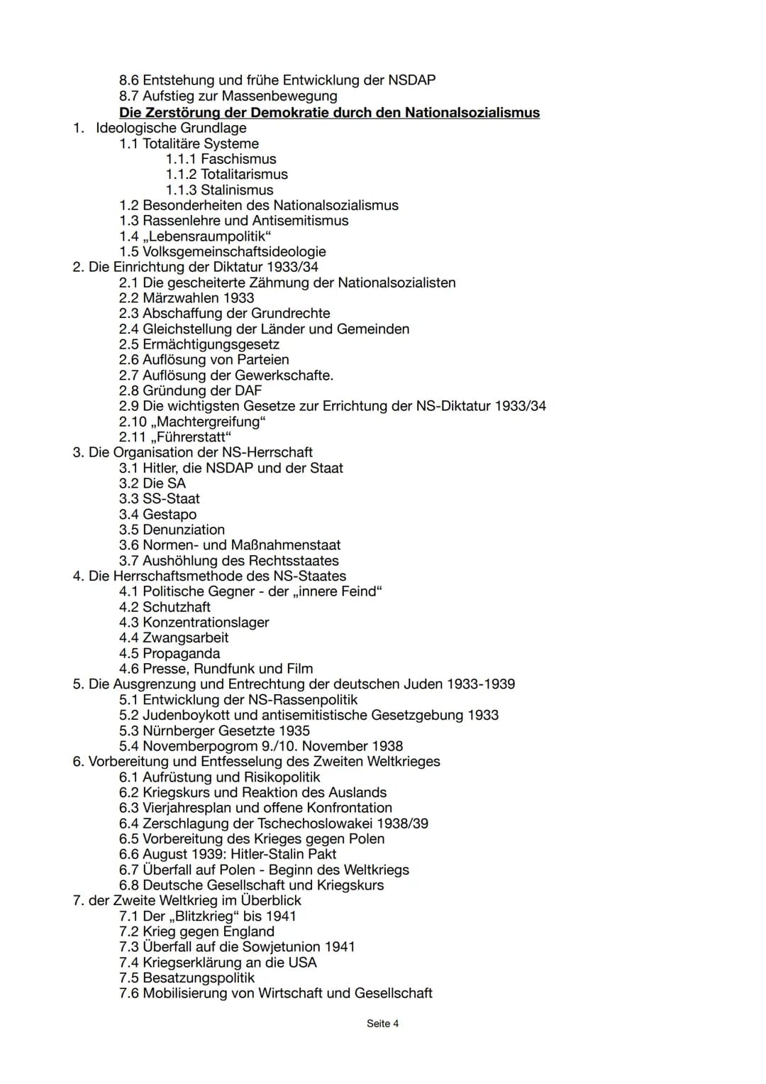 BUND
GESCHICHTE ABITUR
NOTIZEN
1848 - 1945
Seite 1 Inhaltsverzeichnis
Das Zeitalter der Aufklärung
1. Die Herausbildung der bürgerlichen Ges