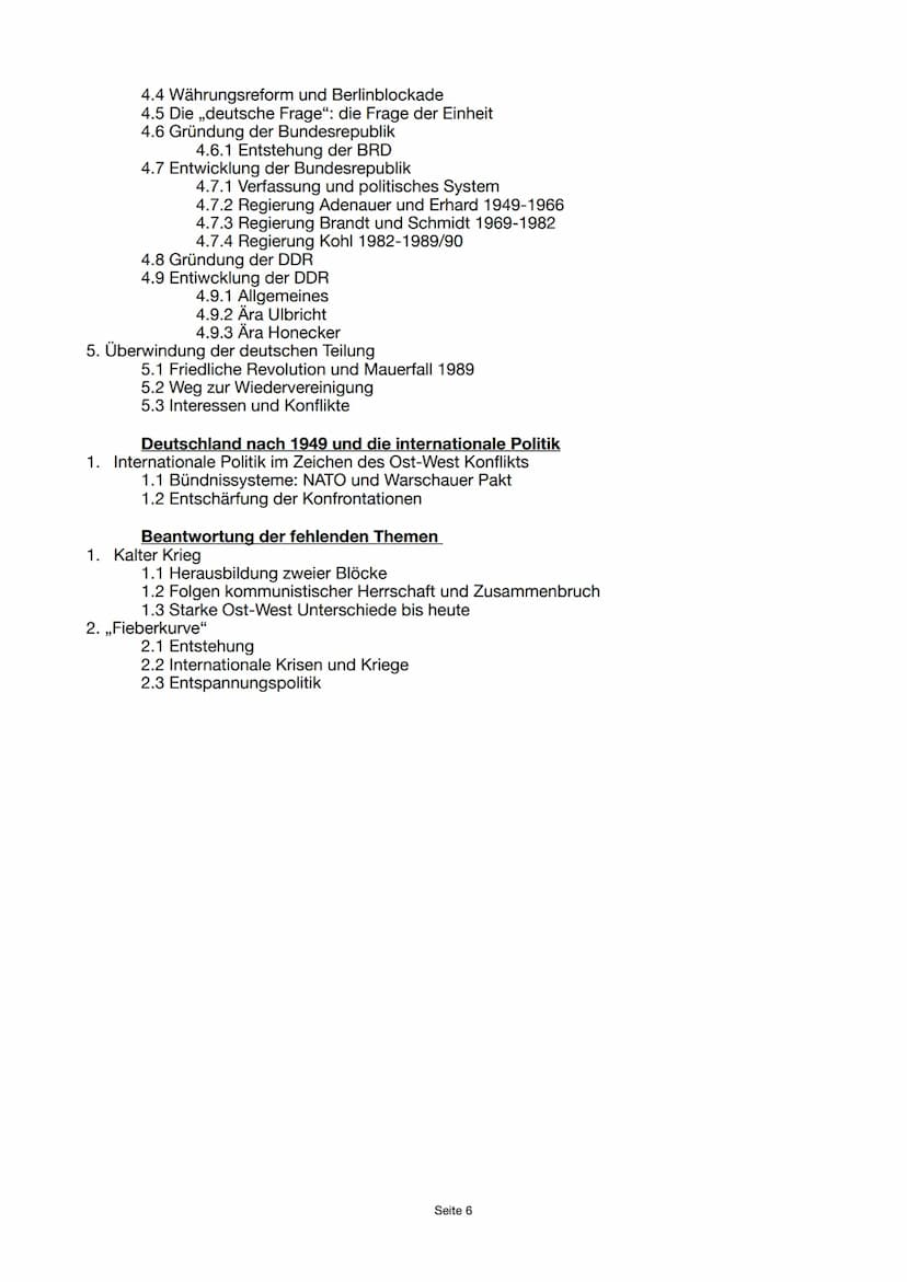 BUND
GESCHICHTE ABITUR
NOTIZEN
1848 - 1945
Seite 1 Inhaltsverzeichnis
Das Zeitalter der Aufklärung
1. Die Herausbildung der bürgerlichen Ges