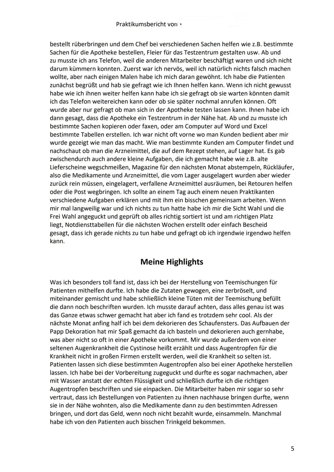 Praktikumsbericht von
Inhaltsverzeichnis
1. Praktikumssuche und Gründe für das Praktikum...
2. Erwartungen........
3. Vorstellung des Untern