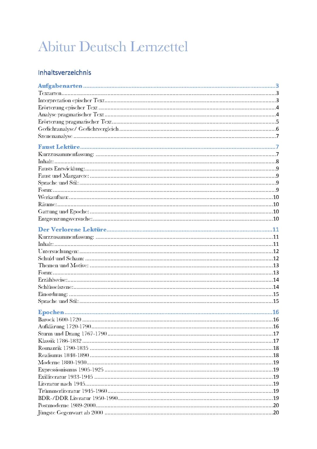 Deutsch Abitur Bayern 2022 und 2023: PDF, Lösungen & Faust Interpretation