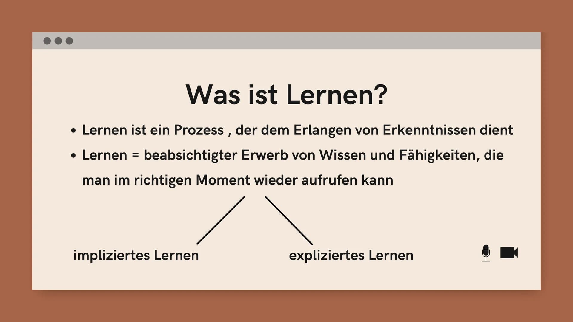 Lernen
Was ist
Lerner
●
●
Gedächnistypen
Ultrakurzzeitgedächtnis (wenige Sekunden)
Kurzzeitgedächtnis bei dem Strukturen des Hirns (Synapsen