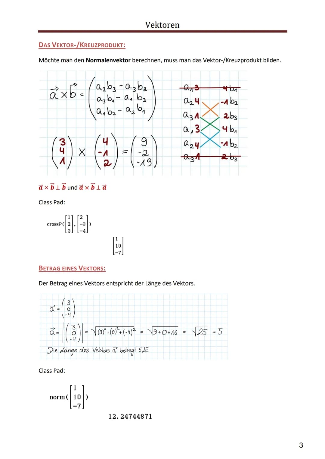 Analytische Geometrie
Das Wichtigste im Überblick
•Punkte
• Vektoren
Geraden
•Ebenen
•Gegenseitige Lage
Abstände Winkel
●
Ein Merkheft von A