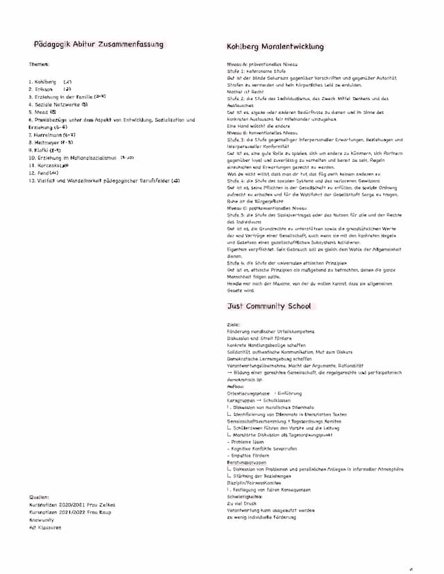 Know Pädagogik Theorien Zusammenfassung Abi 2023 thumbnail
