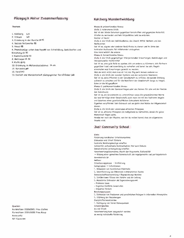 Know Pädagogik Theorien Zusammenfassung Abi 2023 thumbnail