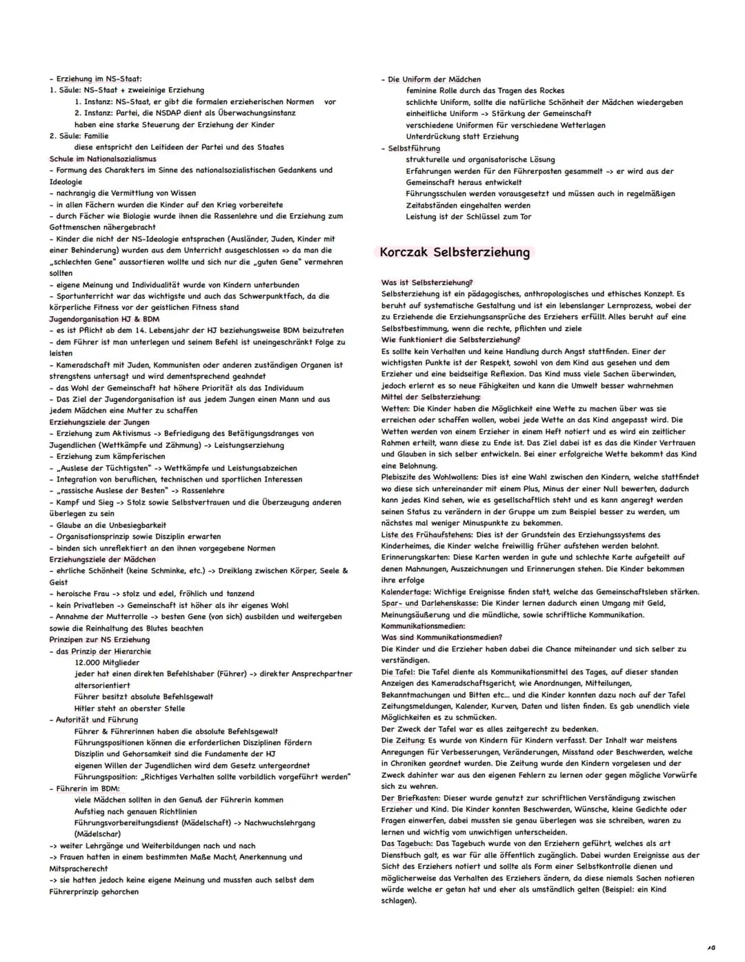 Pädagogik Abitur Zusammenfassung
Themen:
1. Kohlberg (1)
2. Erikson
(2)
3. Erziehung in der Familie (2-4)
4. Soziale Netzwerke (5)
5. Mead (