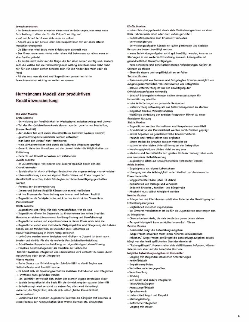 Pädagogik Abitur Zusammenfassung
Themen:
1. Kohlberg (1)
2. Erikson
(2)
3. Erziehung in der Familie (2-4)
4. Soziale Netzwerke (5)
5. Mead (