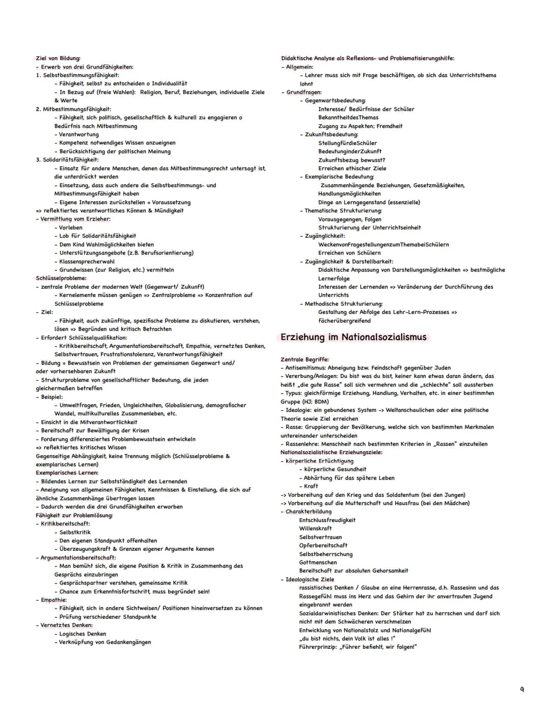 Pädagogik Abitur Zusammenfassung
Themen:
1. Kohlberg (1)
2. Erikson
(2)
3. Erziehung in der Familie (2-4)
4. Soziale Netzwerke (5)
5. Mead (