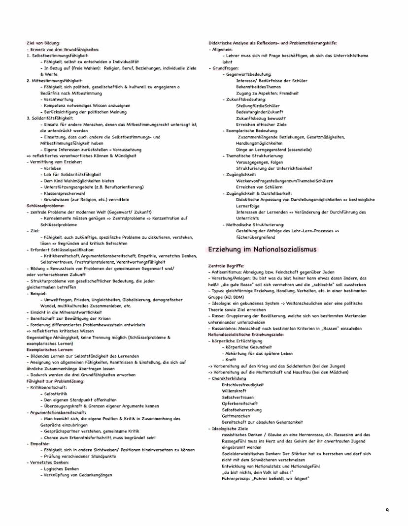 Pädagogik Abitur Zusammenfassung
Themen:
1. Kohlberg (1)
2. Erikson
(2)
3. Erziehung in der Familie (2-4)
4. Soziale Netzwerke (5)
5. Mead (