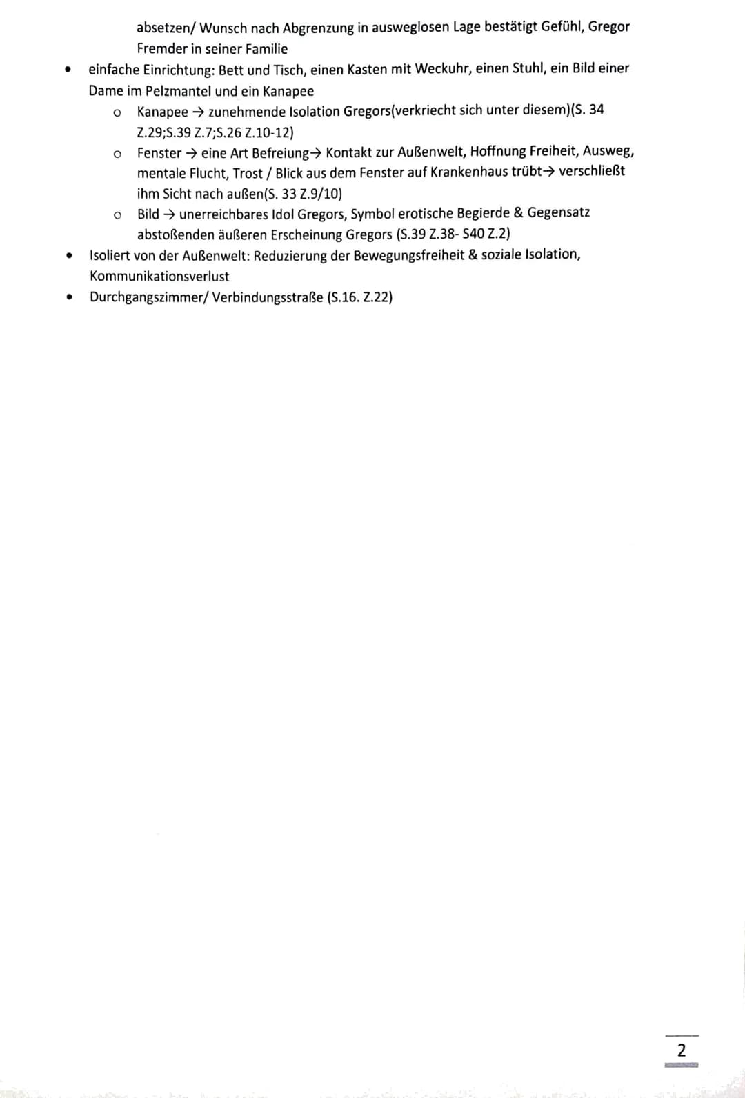 Wohnung allgemein:
●
Vorzimmer:
●
Verbindung zur Außenwelt (S. 19 Z.12-15)
● aktive Handlungen
●
●
●
Wohnzimmer:
●
Küche:
Handout: Die Wohns