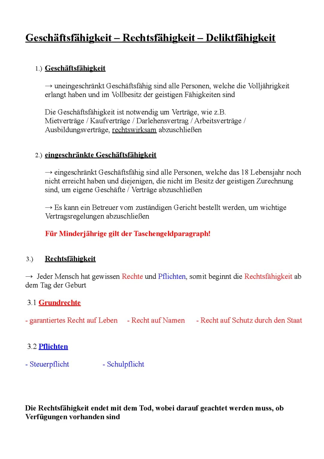 Rechtsbegriffe