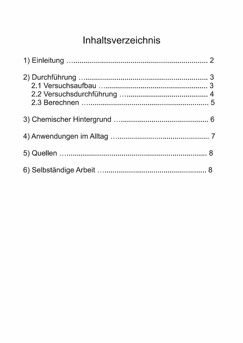Titration
Schriftliche Ausarbeitung zur GFS: Titration 1) Einleitung
2) Durchführung
Inhaltsverzeichnis
2.1 Versuchsaufbau
2.2 Versuchsdurch