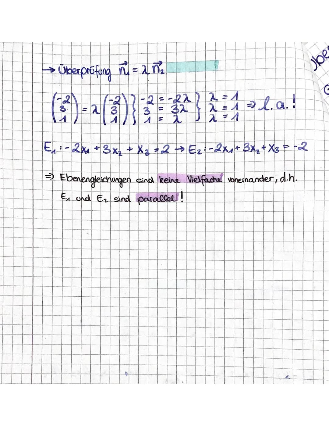 Lagebeziehung Gerade/Ebene
Ebbene in Koordinatenform umwandeln!
Fall A
X = P²+tv
g
E: ax + x₂ CX3
→ sie schneiden sich!
Beispiel:
↳es gibt e
