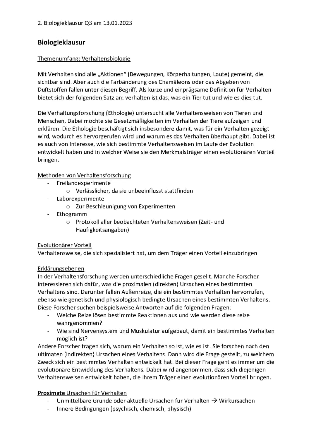 Verhaltensbiologie 