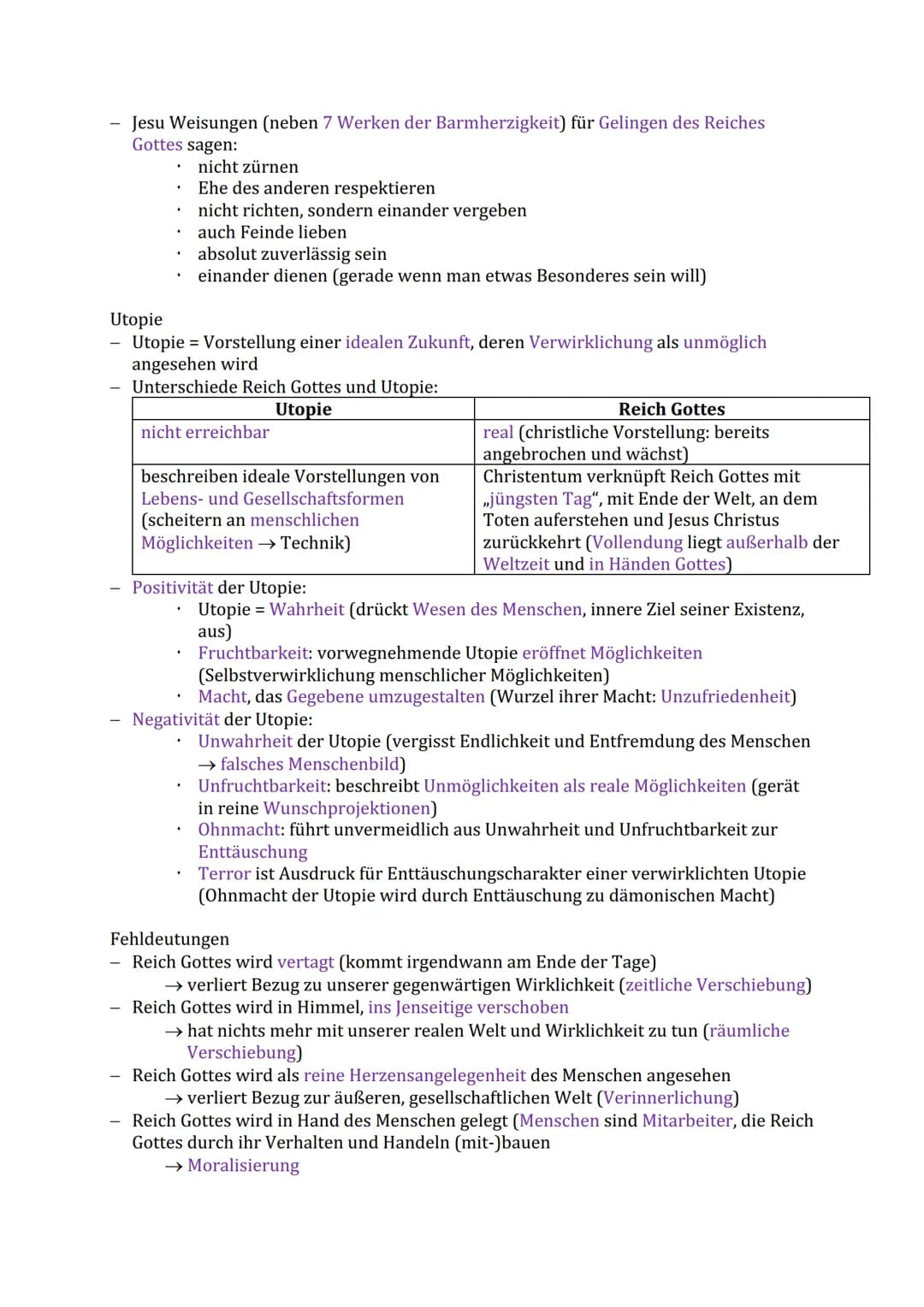 RELIGION IN IHRER VIELFALT
Religionsdefinitionen
Abstammung:
Paul Tillich:
.
Abitur Zusammenfassung
religere (lat.): gewissenhafte Erfüllung