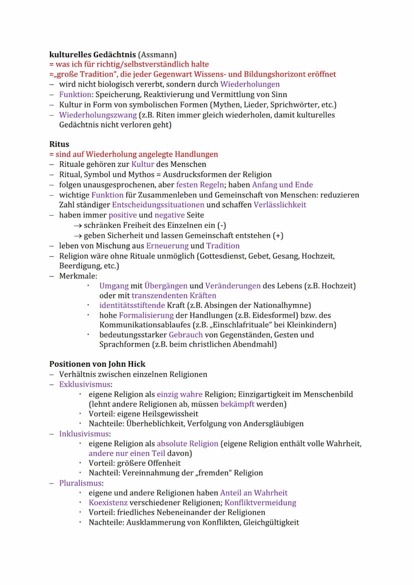 RELIGION IN IHRER VIELFALT
Religionsdefinitionen
Abstammung:
Paul Tillich:
.
Abitur Zusammenfassung
religere (lat.): gewissenhafte Erfüllung