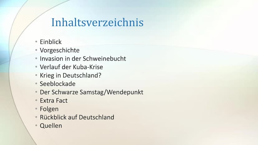 Die Kuba-Krise 1962
Yun-Hee , Geschichte Lk Q2 Yun-Hee
Die Kuba-Krise 1962
- 14. Oktober 1962-28. Oktober 1962
- Höhepunkt des Kalten Kriege