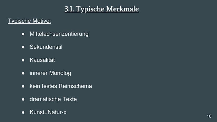 Literaturepoche:
Naturalismus
Eine Präsentation von
Deutsch
Emiy Günther
Frau Wittmer
10b
1 Gliederung
1. Allgemeines zur Epoche
2. Geschich