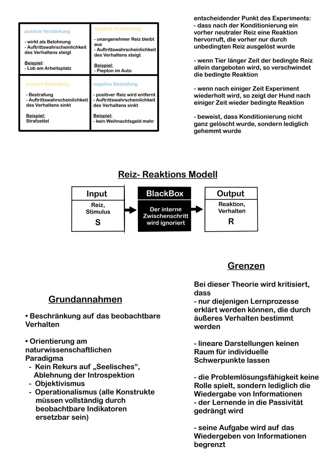 - ist eine Lerntheorie
- handelt sich um angeborene und erlernte Reize
- verknüpfte Reize -> von Umwelt beeinflusst -> lösen Verhalten aus
V