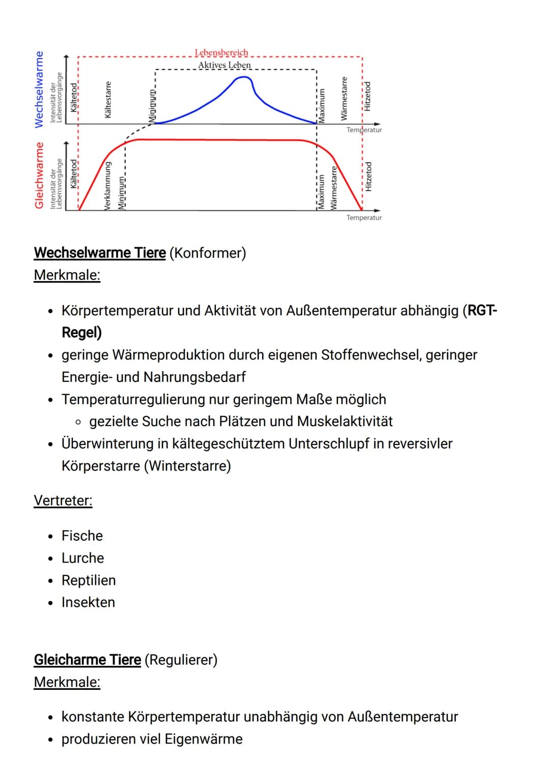 Hypoosmotisch:
Flüssigkeit innerhalb des Körpers weist eine niedrigere Konzentration als
das umgebede Wasser auf.
• führt zu konstanten Wass