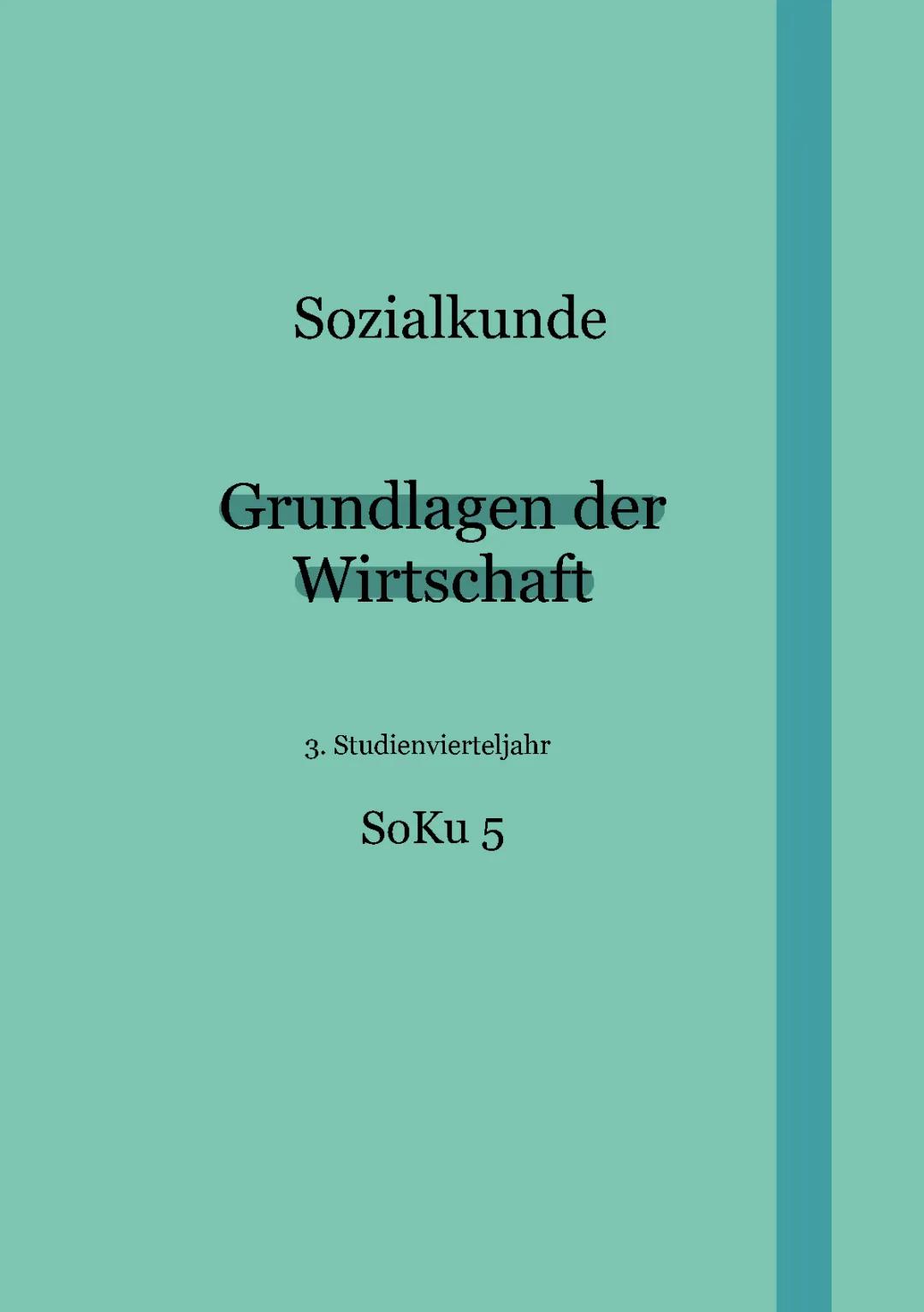 ILS PGW Grundlagen der Wirtschaft SoKu 5