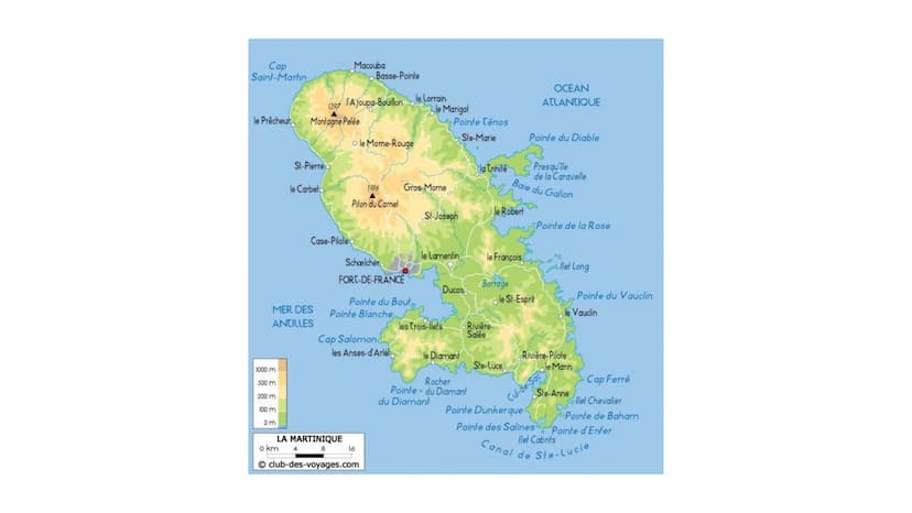 ●
Langue officielle: français
Habitants: 320.000
Chef-lieu: Fort-de-France
Département d'outre-mer de la partie française
Statut: Collectivi