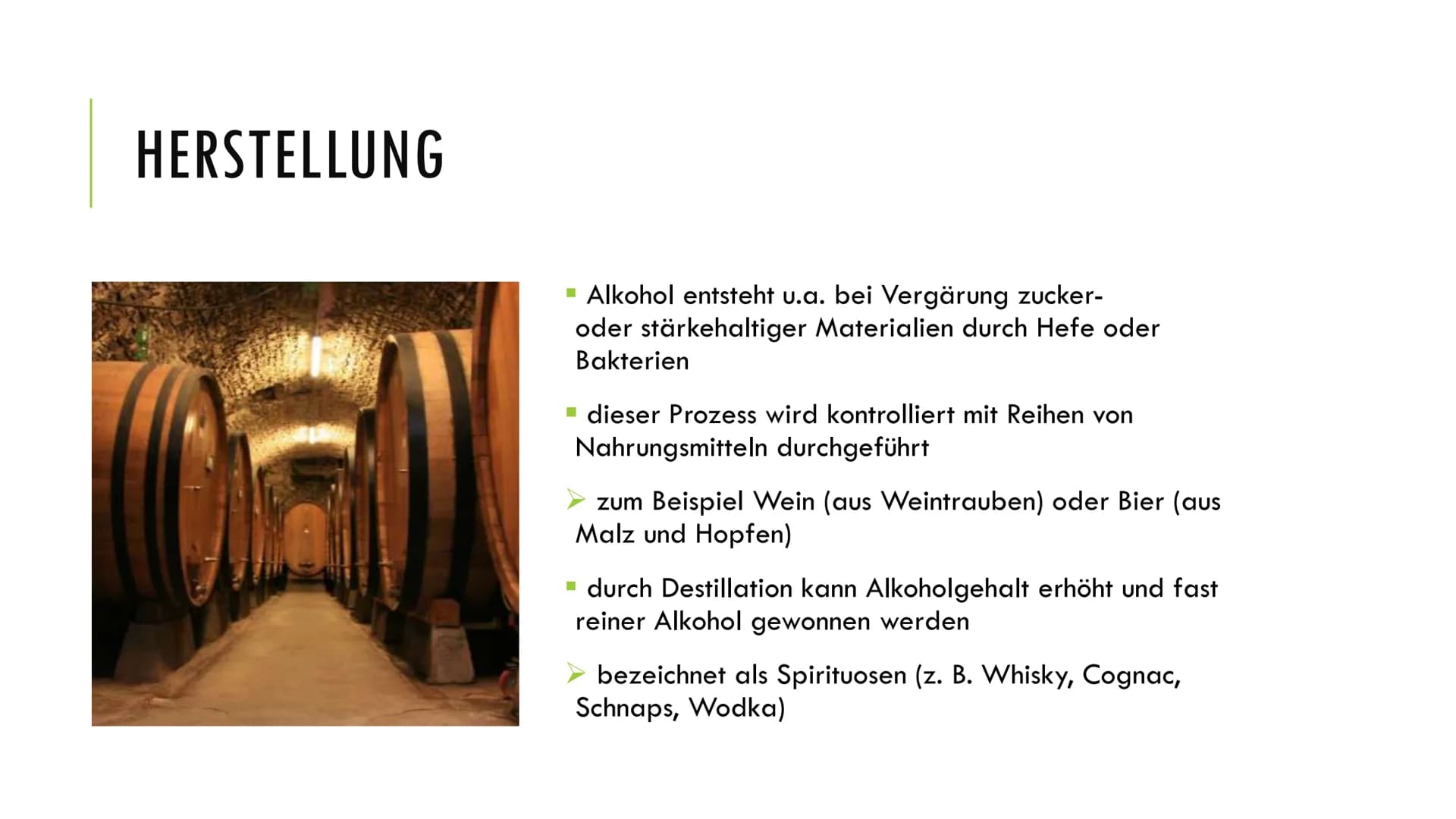 ETHANOL - VOM GENUSS ZUR SUCHT
1. Grundlagen
Definition:
Summenformel: C₂H6O
reine Substanz farblos, bei Raumtemperatur flüssig
charakterist