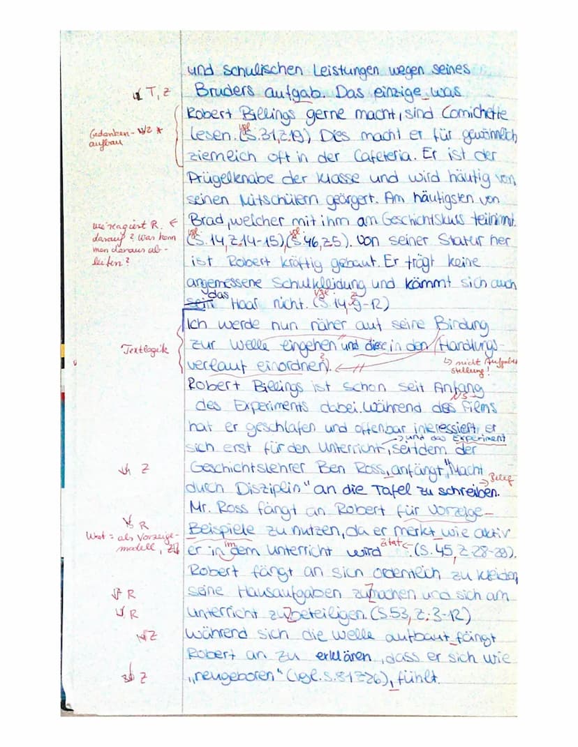 Klassenarbeit Nr.1
Deutsch EK, Jg. 10.
Thema: Inhaltsangabe einer ausgewählten Textstelle und Charakterisierung einer Figur aus
dem Roman "D