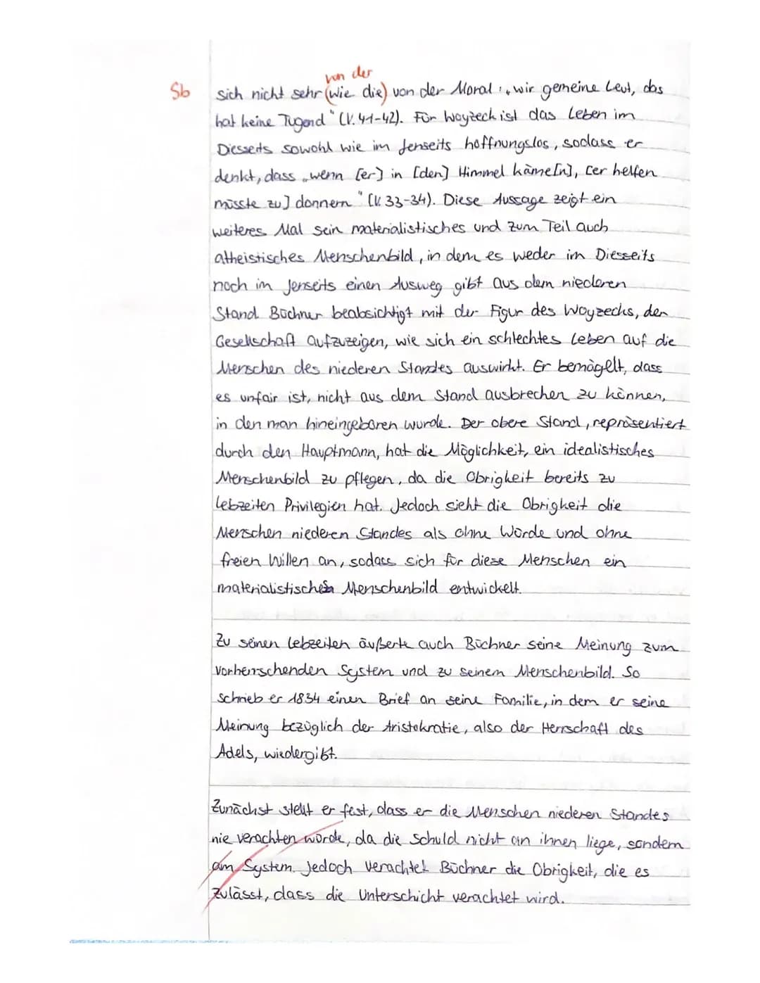 A) Inhaltliche Leistung
Kursarbeit 12/1/ Bewertungsbogen
(Georg Büchner: Woyzeck)
Inhaltliche Leistung Aufgabe 1
sinnvolle Einleitung
Die Sc