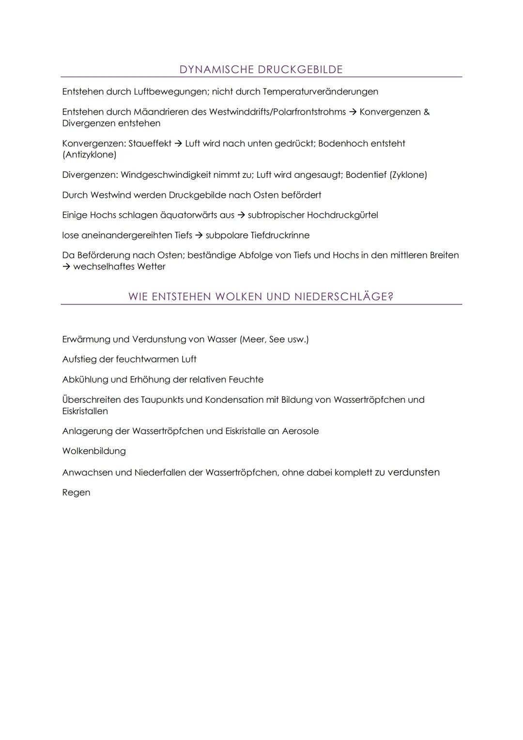 LUFTDRUCK
Mit Höhe weniger Anzahl von Luftteilchen pro Volumen → Dichte & Gewicht sinken
Luft wiegt und drückt nach unten & seitlich → Luftd